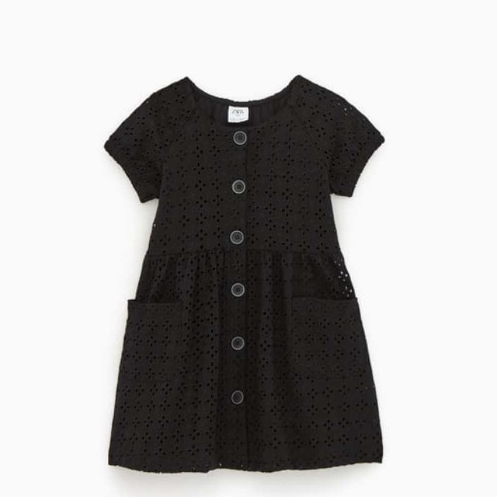 Girls size 7 Zara kids black dress